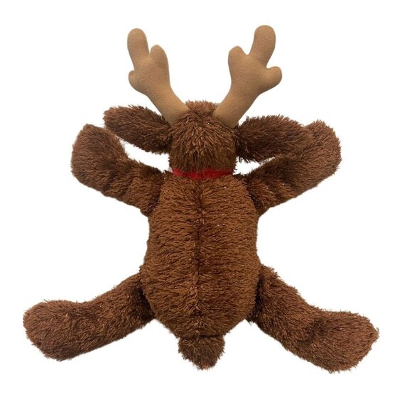 Hallmark Comet Reindeer Plush Toy With Antlers & Red Collar Sparkly fur Sits - Picture 4 of 7